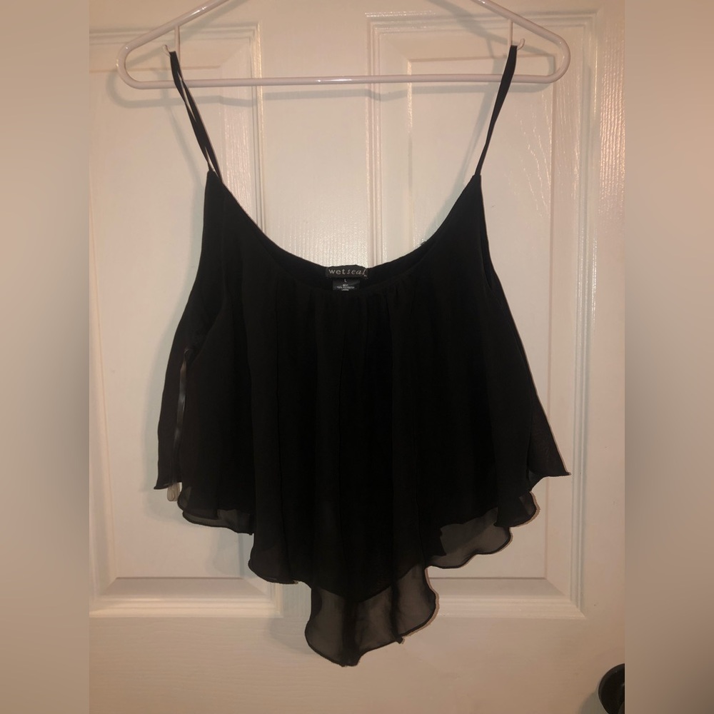 Black crop top